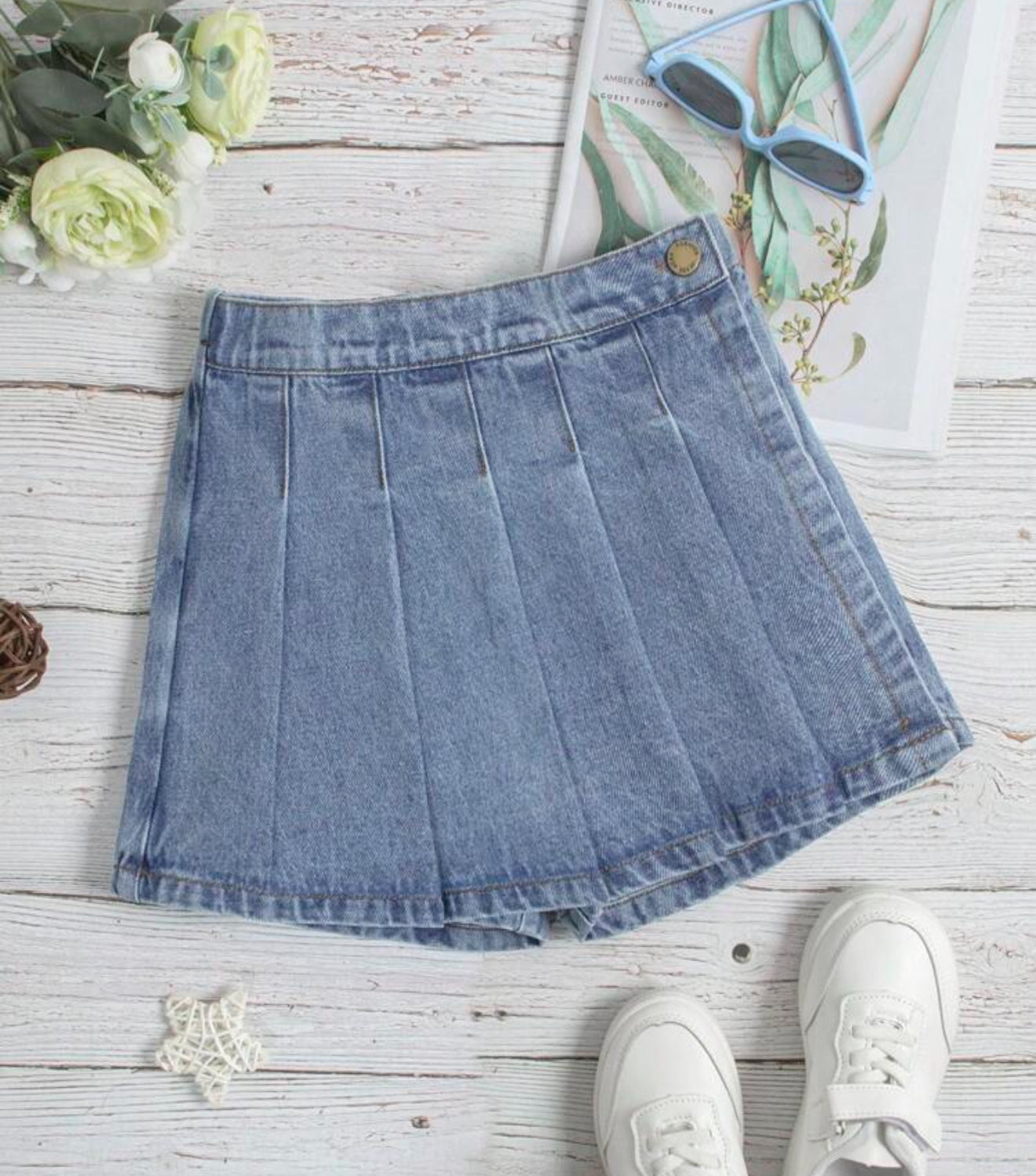 FALDA SHORT DENIM PALETONES