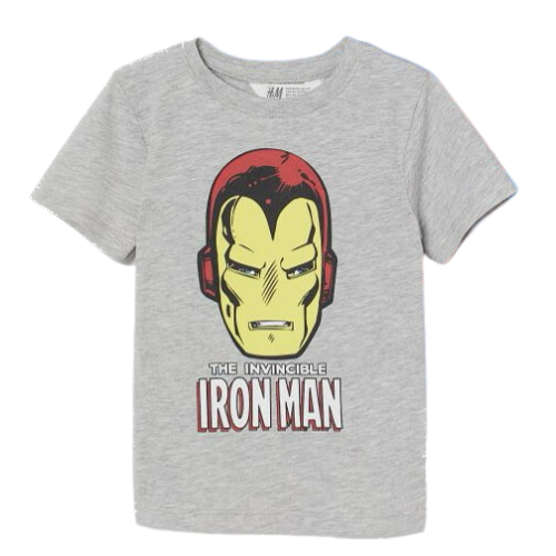 Camiseta Iron Man Gris