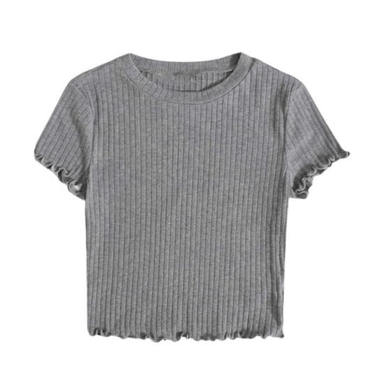 Camiseta Manga Corta Gris