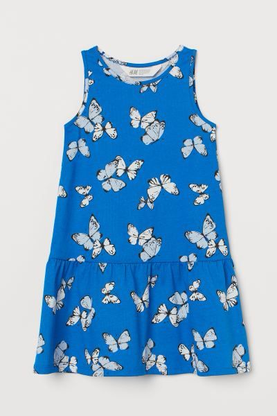 Vestido Azul de Mariposas