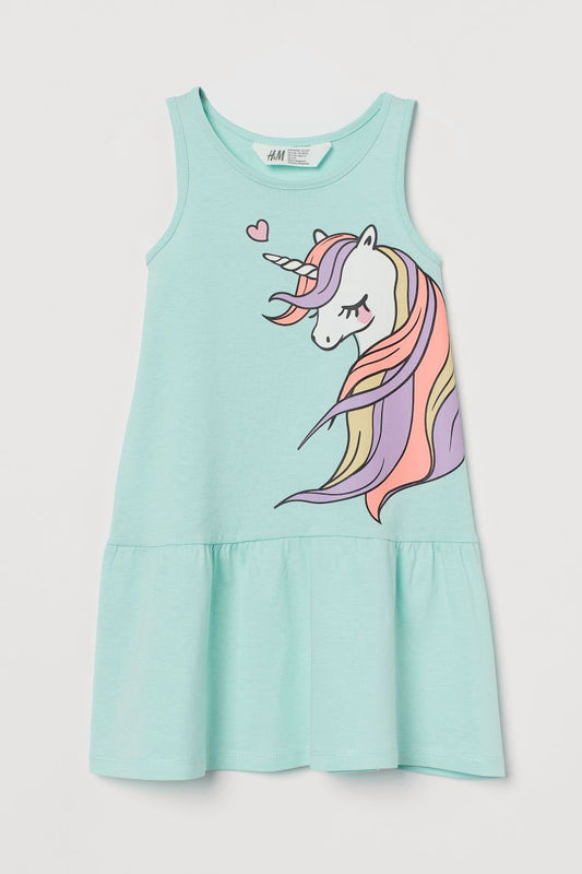 Vestido Azul de Unicornio