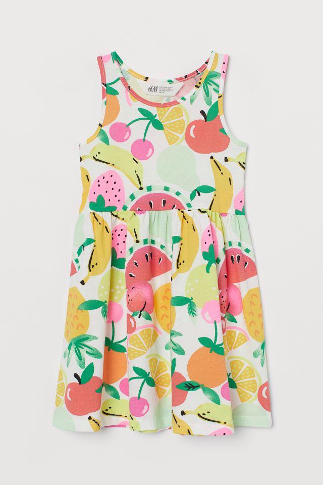 Vestido Blanco de Frutas