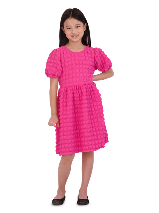 Vestido 'Popcorn' Rosado