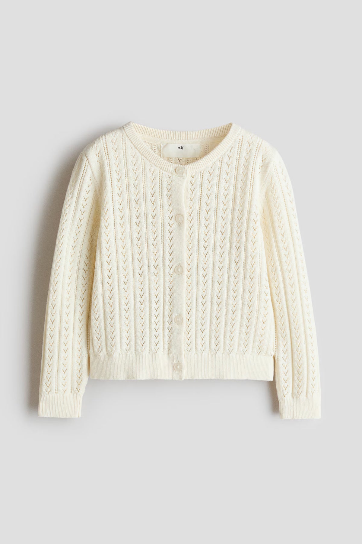 SUETER CARDIGAN TEJIDO BEIGE H&M