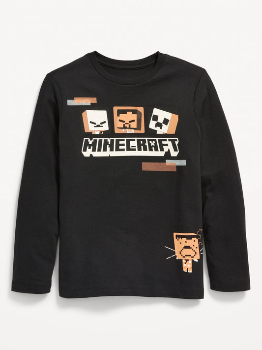 Camiseta Negra Minecraft