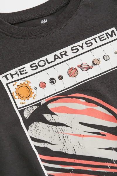 Camiseta Negra Sistema Solar