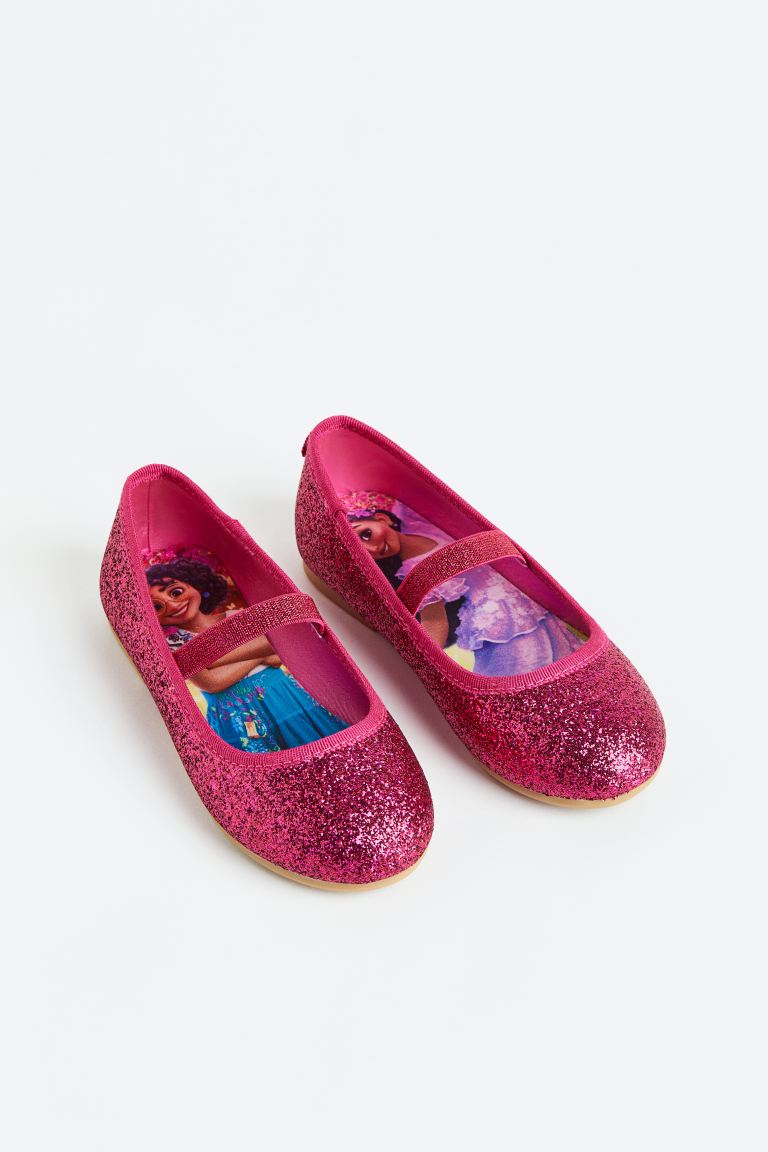 Flats Fucsia Escarchadas Encanto