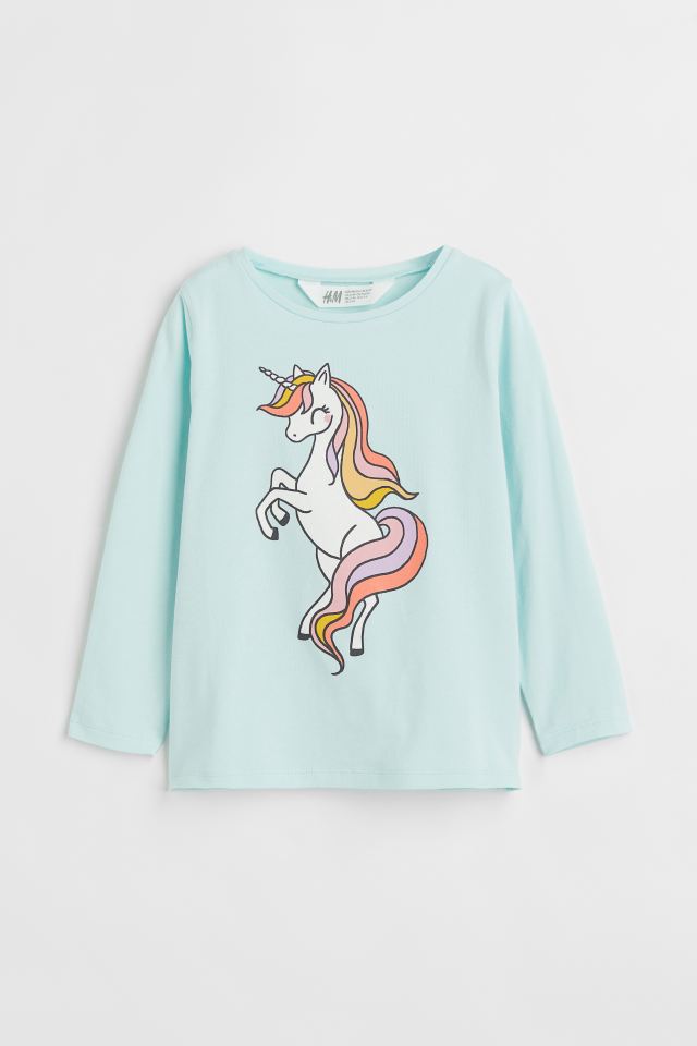 Camiseta Unicornio Manga Larga